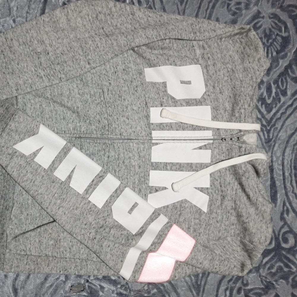 VS Pink zip up hoodie
